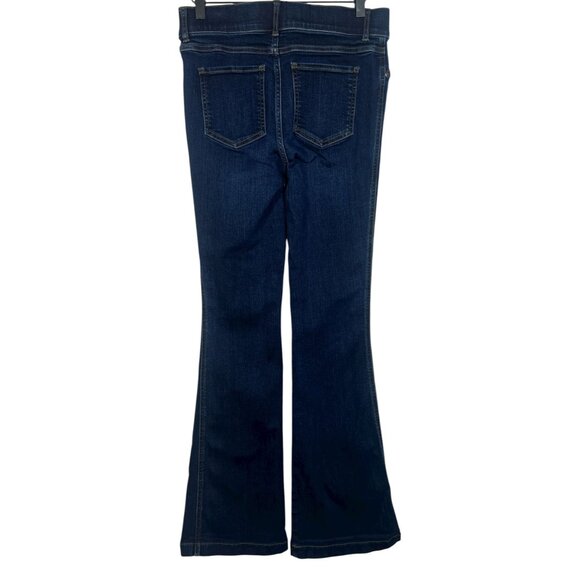 SPANX Denim Stretch Flare jeans Dark Wash Pull On Shapewear Medium - Picture 9 of 12